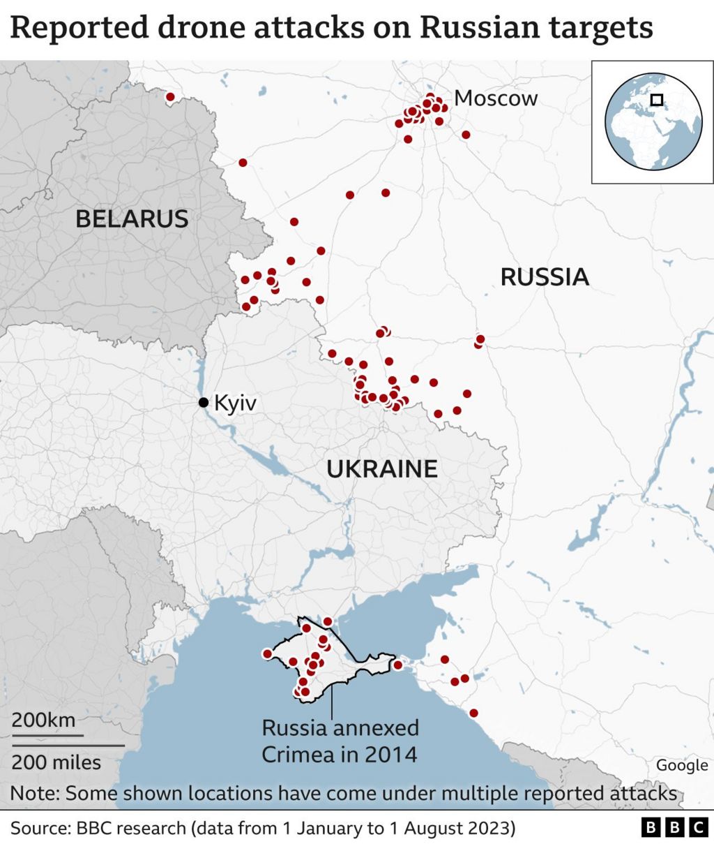 Drone Strikes Escalate as Ukraine’s Military Actions Target Russian Territory