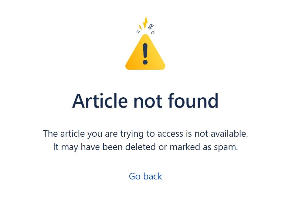 Article Not Found