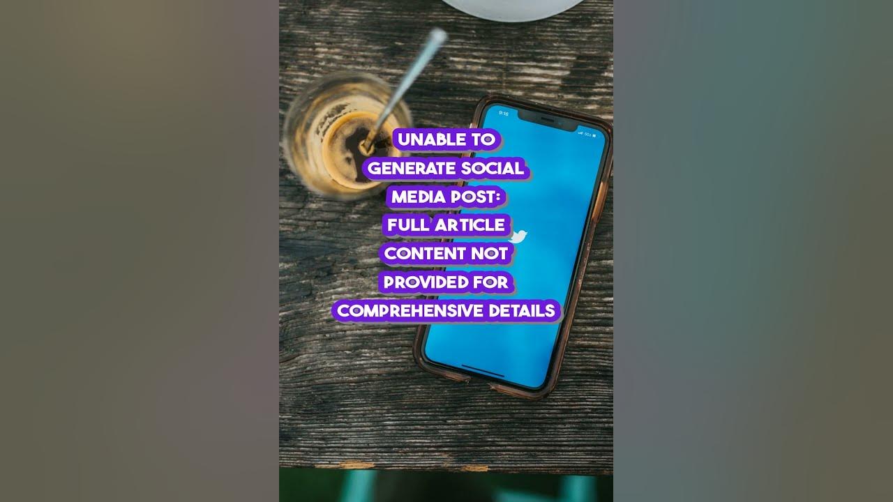 No Article Content Provided